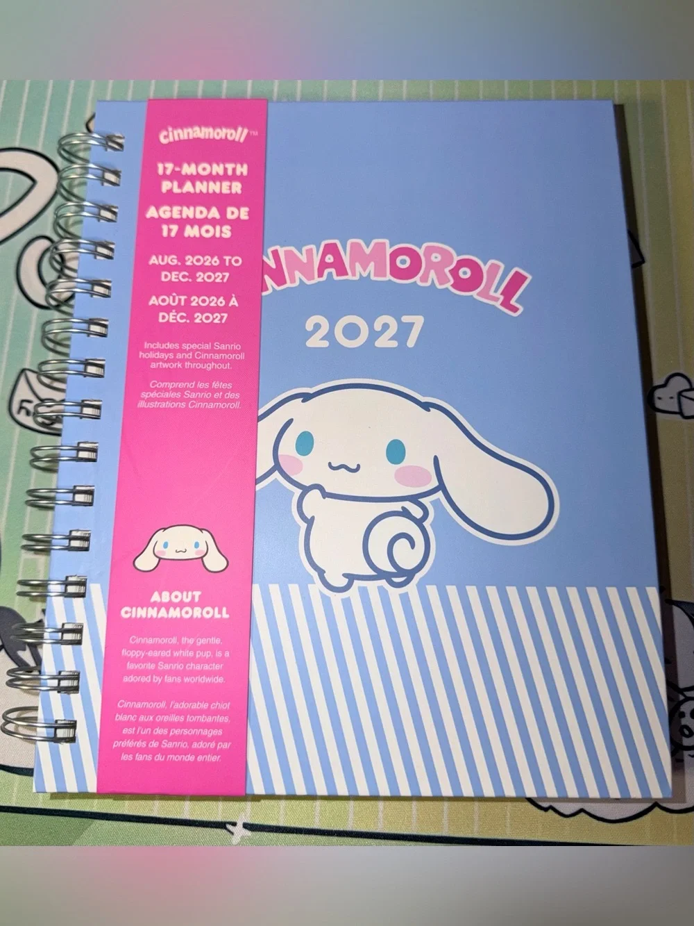 🩵NIP Sanrio Cinnamoroll 17-Month Planner Aug 2026-Dec 2027
